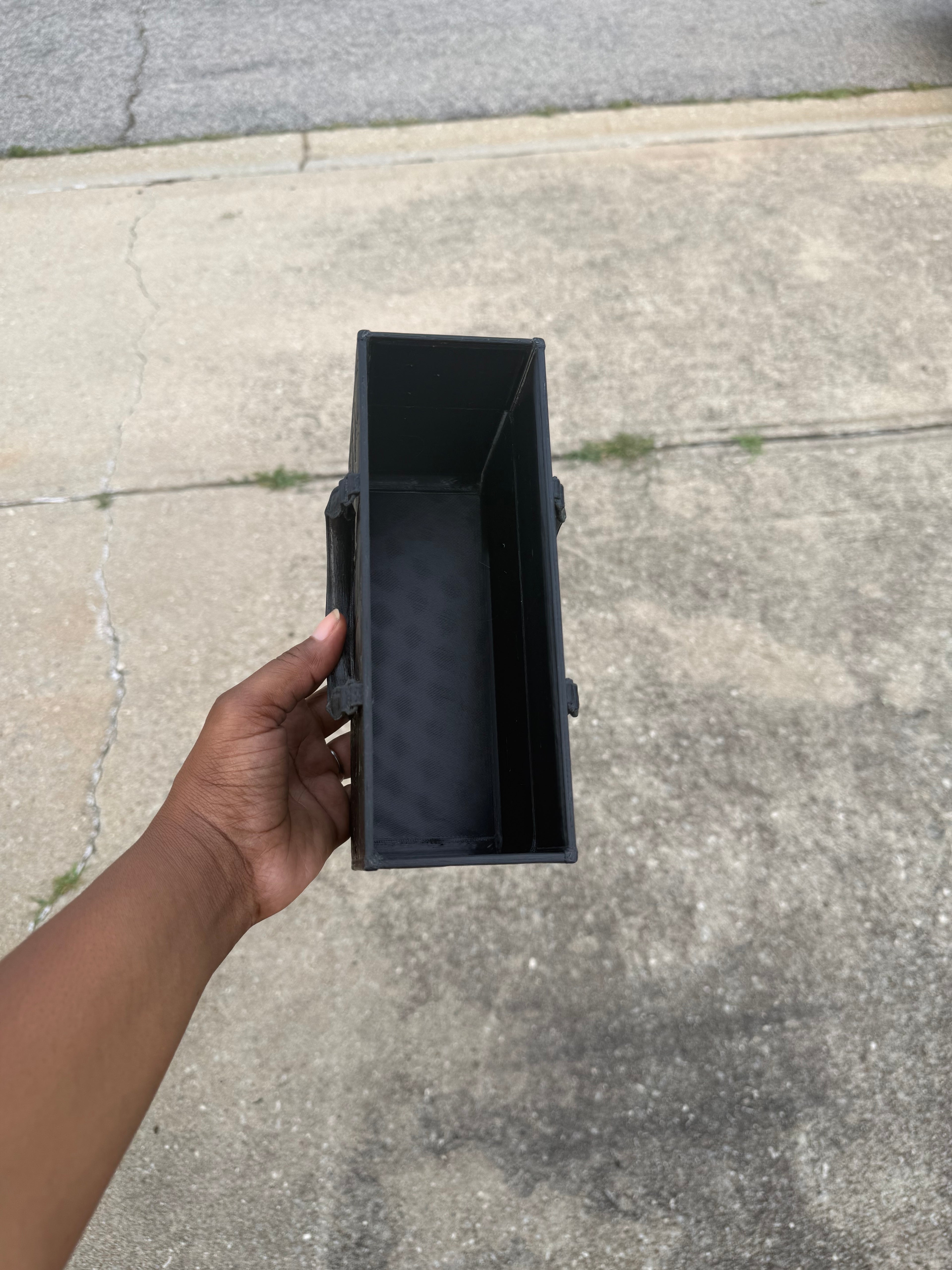 Mini Designer-Inspired Tote Box – 3D Printed Open Storage Caddy