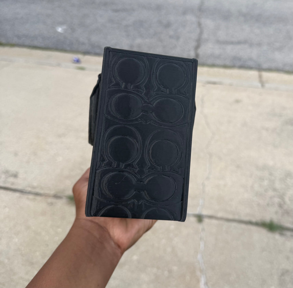 Mini Designer-Inspired Tote Box – 3D Printed Open Storage Caddy