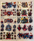 Super Hero Dad UV DTF Sticker Bundle – 10 Pack