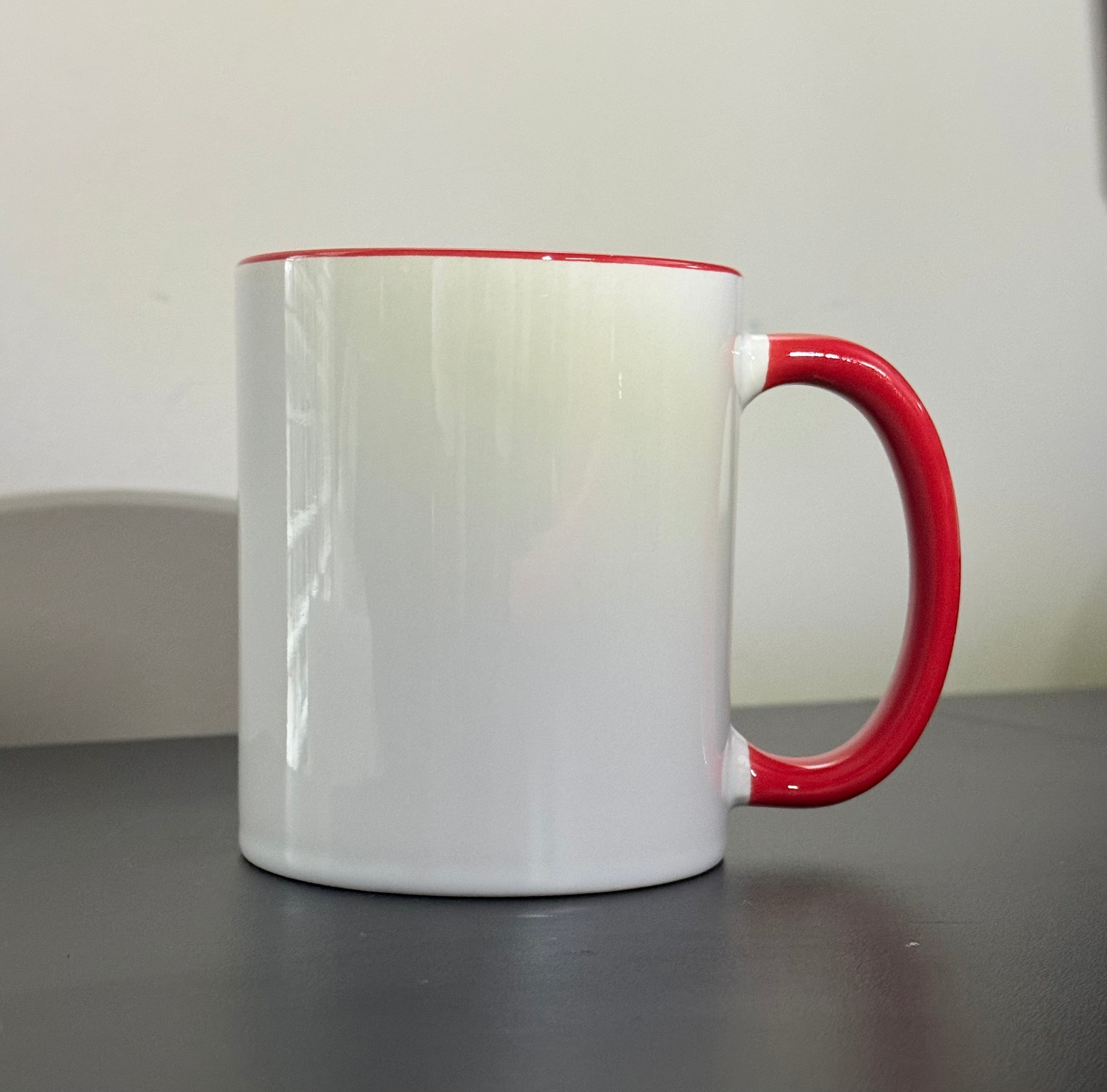 Sublimation Ceramic Mug – Color Handle & Rim