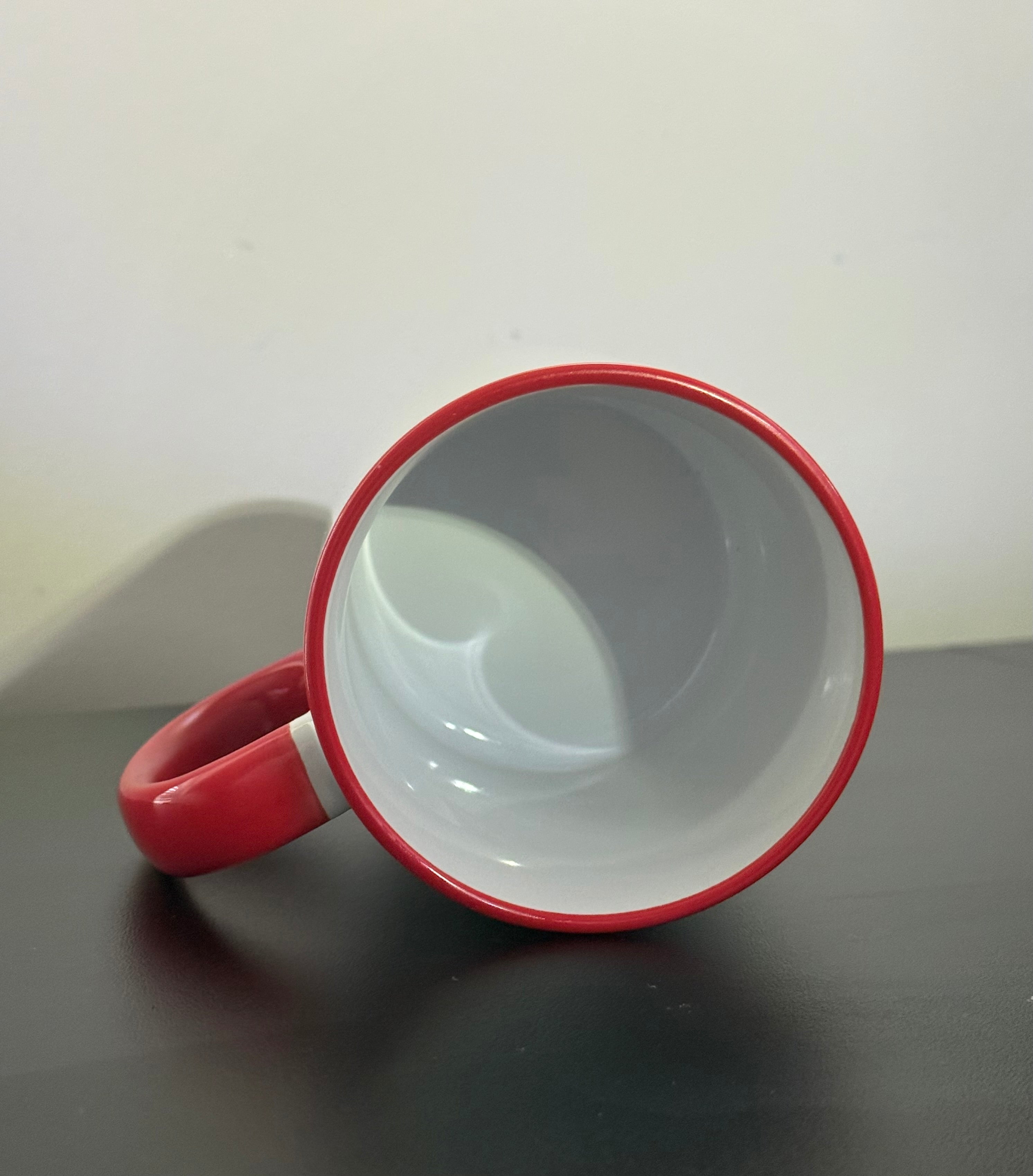 Sublimation Ceramic Mug – Color Handle & Rim