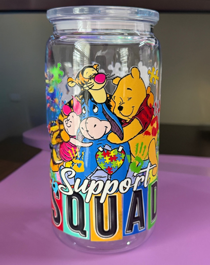 Autism Support Squad Acrylic 16 oz Cup